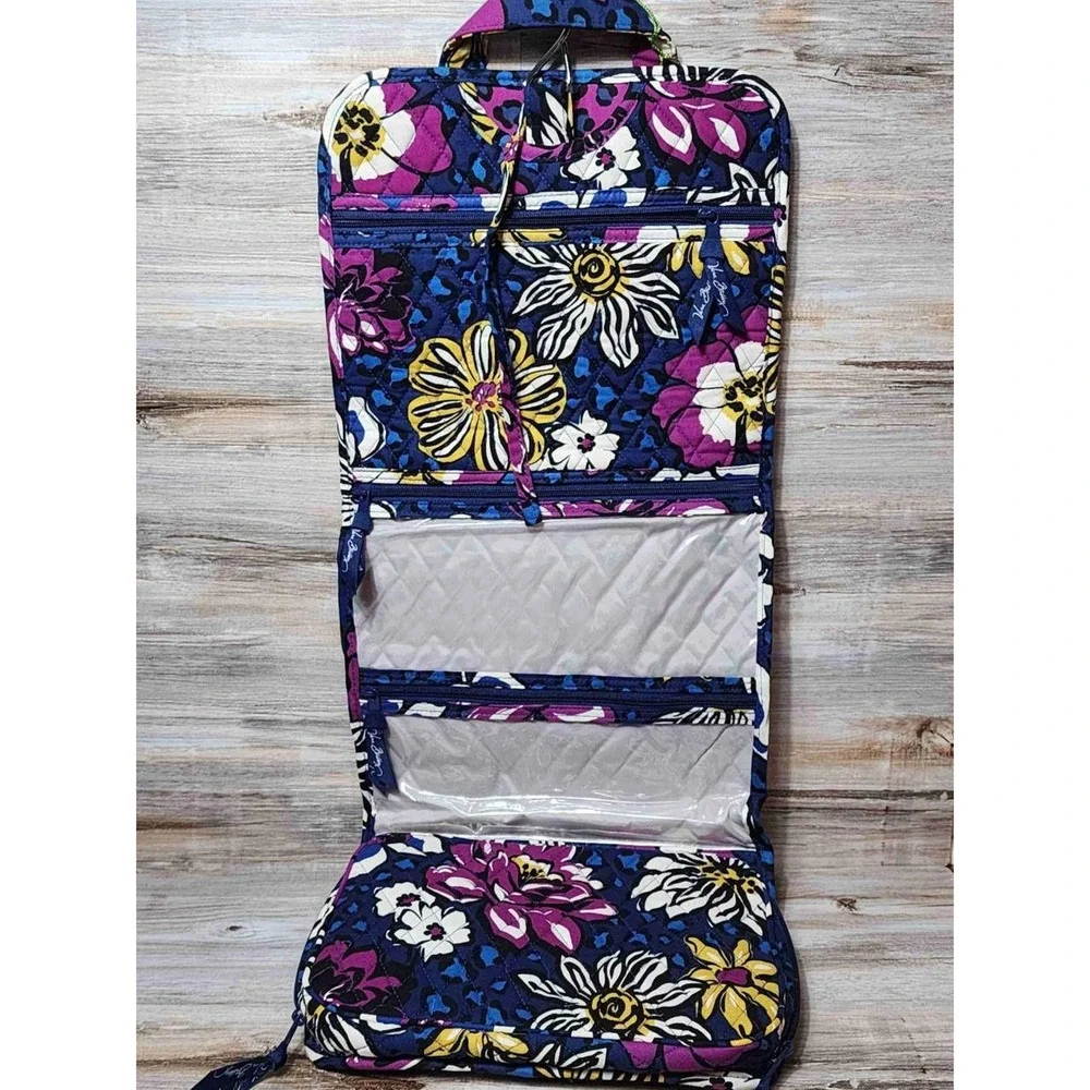Vera Bradley African Violet Hanging Organizer Quilted Floral Trvl Bag 11026-165 - Picture 7 of 7